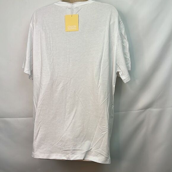 Charlie Holiday Anthropologie Love Revolution boyfriend Tee size 4 NWT - Picture 10 of 14